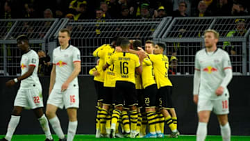 Borussia Dortmund will be aiming to seal second place this weekend (Photo by INA FASSBENDER/AFP via Getty Images)