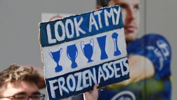 Chelsea Football Club Fans (Photo by GLYN KIRK/AFP via Getty Images)