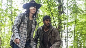 Avi Nash as Siddiq, Chandler Riggs as Carl Grimes - The Walking Dead _ Season 8, Episode 6 - Photo Credit: Jackson Lee Davis/AMC