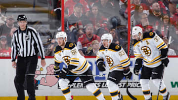 OTTAWA, ON - APRIL 21: David Pastrnak