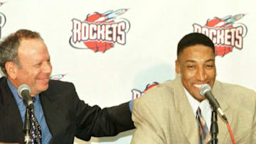 Scottie Pippen, Chicago Bulls (Photo credit should read JAMES NIELSEN/AFP via Getty Images)