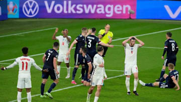 England and Scotland played out a goalless draw (Photo by MATT DUNHAM/POOL/AFP via Getty Images)