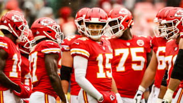 Kansas City Chiefs quarterback Patrick Mahomes who will be taking on the Houston Texans (Photo by Jamie Squire/Getty Images)