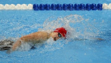 July 2, 2016; Omaha, NE, USA; Katie Ledecky during the women