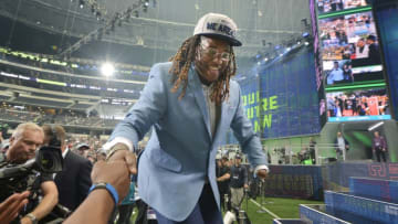 The Seattle Seahawks selected UCF linebacker Shaquem Griffin in the fifth round, 141st overall, during the final day of the 2018 NFL Draft at AT&T Stadium in Arlington, Texas, on Saturday, April 28, 2018. (Max Faulkner/Fort Worth Star-Telegram/TNS via Getty Images)