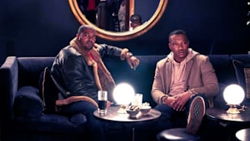 Bulletproof -- "Episode 1" -- Image Number: BLP201_0001.jpg -- Pictured (L-R): Noel Clarke as Aaron Bishop and Ashley Walters as Ronnie Pike -- Photo: © Sky UK Limited