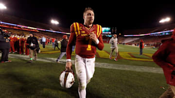 AMES, IA - NOVEMBER 19: Quarterback Joel Lanning