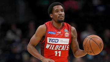DENVER, CO - OCTOBER 05: Bryce Cotton #11 of the Perth Wildcats brings the ball down the court against the Denver Nuggets at the Pepsi Center on October 5, 2018 in Denver, Colorado. NOTE TO USER: User expressly acknowledges and agrees that, by downloading and or using this photograph, User is consenting to the terms and conditions of the Getty Images License Agreement. (Photo by Matthew Stockman/Getty Images)