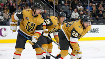 Michael Amadio for the Vegas Golden Knights. (Photo by Ethan Miller/Getty Images)