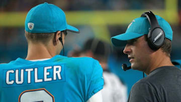 MIAMI GARDENS, FL - AUGUST 17: Jay Cutler (Photo by Mike Ehrmann/Getty Images)