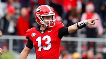 Stetson Bennett during the Missouri game. (Photo by Todd Kirkland/Getty Images)