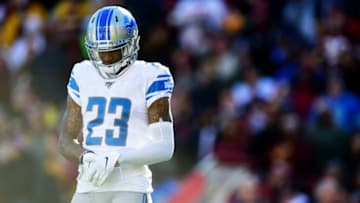 LANDOVER, MD - NOVEMBER 24: Darius Slay #23 of the Detroit Lions in action in the first half against the Washington Redskins at FedExField on November 24, 2019 in Landover, Maryland. (Photo by Patrick McDermott/Getty Images)