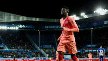 VITORIA GASTEIZ, SPAIN - APRIL 23: Ousmane Dembele of FC Barcelona during the La Liga Santander match between Deportivo Alaves v FC Barcelona at the Estadio de Mendizorroza on April 23, 2019 in Vitoria Gasteiz Spain (Photo by David S. Bustamante/Soccrates/Getty Images)