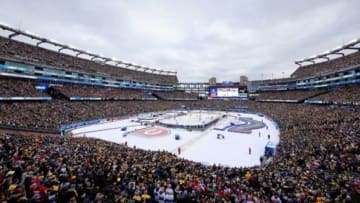 Jan 1, 2016; Foxborough, MA, USA; A general view of Gillette Stadium during the Winter Classic hockey game between the Montreal Canadiens and the Boston Bruins. Mandatory Credit: Brian Fluharty-USA TODAY Sports