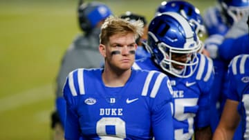 Duke football quarterback Chase Brice (Nell Redmond-USA TODAY Sports)