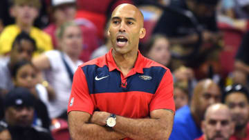 Pelicans Summer League head coach Fred Vinson Credit: Stephen R. Sylvanie-USA TODAY Sports