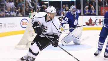 Dec 19, 2015; Toronto, Ontario, CAN; Los Angeles Kings right wing Marian Gaborik (12) skates during their game against the Toronto Maple Leafs at Air Canada Centre. The Maple Leafs beat the Kings 5-0. Mandatory Credit: Tom Szczerbowski-USA TODAY Sports