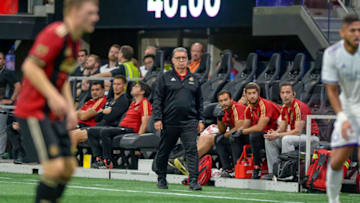 ATLANTA, GA - JUNE 30: Atlanta United Head Coach Gerardo Tata Martino during an MLS match between the Orlando City and Atlanta United FC on June 30, 2018, at Mercedes-Benz Stadium in Atlanta, GA. (Photo by John Adams/Icon Sportswire via Getty Images)