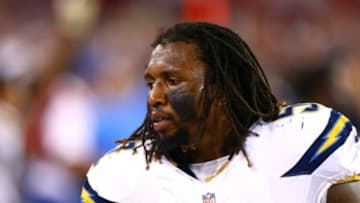 San Diego Chargers outside linebacker Reggie Walker put a dirty shot on Kansas City Chiefs quaterback Alex Smith Mandatory Credit: Mark J. Rebilas-USA TODAY Sports