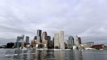 BOSTON, MA - OCTOBER 06: A general view of the Boston skyline and Boston Harbor on October 6, 2018 in Boston, MA. (Photo by Paul Marotta/Getty Images)