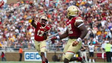 CHESTNUT HILL, MA - SEPTEMBER 09: Quarterback Anthony Brown