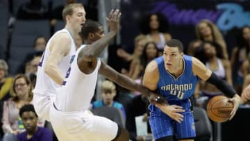 CHARLOTTE, NC - MARCH 10: Teammates Cody Zeller