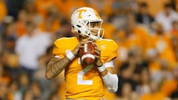 KNOXVILLE, TN - NOVEMBER 04: Jarrett Guarantano