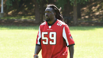 ATLANTA, GA - JULY 17: Atlanta Falcon Linebacker De'Vondre Campbell attends 'Nickelodeon's Worldwide Day Of Play And Laureus Sport For Good In Atlanta' at Washington Park on July 17, 2017 in Atlanta, Georgia. (Photo by Rick Diamond/Getty Images for Nickelodeon)