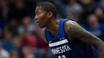 SALT LAKE CITY, UT - NOVEMBER 13: Jamal Crawford #11 of the Minnesota Timberwolves looks on during their game against the Utah Jazz at Vivint Smart Home Arena on November 13, 2017 in Salt Lake City, Utah. NOTE TO USER: User expressly acknowledges and agrees that, by downloading and or using this photograph, User is consenting to the terms and conditions of the Getty Images License Agreement. (Photo by Gene Sweeney Jr./Getty Images)