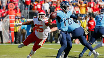 NFL Free Agency Chris Jones Ryan Tannehill (Photo by Frederick Breedon/Getty Images)