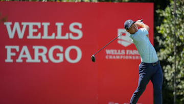 Justin Suh, 2023 Wells Fargo Championship, Quail Hollow,(Photo by Jason Allen/ISI Photos/Getty Images).