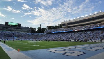 Sep 16, 2023; Chapel Hill, North Carolina, USA; An overall view of the stadium in the fourth quarter at Kenan Memorial Stadium. Mandatory Credit: Bob Donnan-USA TODAY Sports
