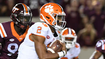 BLACKSBURG, VA - SEPTEMBER 30: Quarterback Kelly Bryant