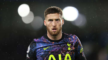 BRIGHTON, ENGLAND - MARCH 16: Matt Doherty of Tottenham Hotspur during the Premier League match between Brighton & Hove Albion and Tottenham Hotspur at American Express Community Stadium on March 16, 2022 in Brighton, England. (Photo by Matthew Ashton - AMA/Getty Images)