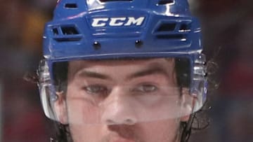 Apr 6, 2019; Montreal, Quebec, CAN; Montreal Canadiens center Ryan Poehling (25) looks on during an over time period against Toronto Maple Leafs at Bell Centre. Mandatory Credit: Jean-Yves Ahern-USA TODAY Sports
