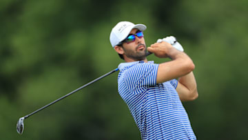 BLAINE, MINNESOTA - JULY 04: Cameron Tringale of the United States plays his shot from the 14th tee during the first round of the 3M Open at TPC Twin Cities on July 04, 2019 in Blaine, Minnesota. (Photo by Sam Greenwood/Getty Images)