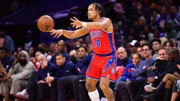 Detroit Pistons guard Carsen Edwards (20). Mandatory Credit: Kyle Ross-USA TODAY Sports