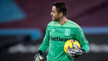 Lukasz Fabianski, West Ham. (Photo by Sebastian Frej/MB Media/Getty Images)