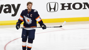 Edmonton Oilers, Connor McDavid #97. (Photo by Joel Auerbach/Getty Images)