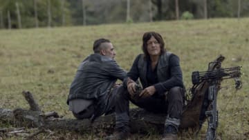 Norman Reedus as Daryl Dixon, Jeffrey Dean Morgan as Negan - The Walking Dead _ Season 10, Episode 14 - Photo Credit: Jackson Lee Davis/AMC