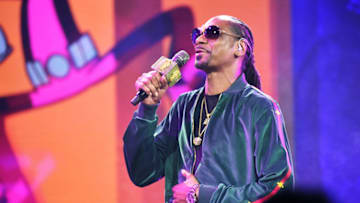 NEW YORK, NY - MAY 16: Snoop Dogg of TBS?s Joker?s Wild performs onstage during the Turner Upfront 2018 show at The Theater at Madison Square Garden on May 16, 2018 in New York City. 376263 (Photo by Dimitrios Kambouris/Getty Images for Turner)