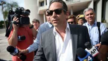 MIAMI, FL - AUGUST 05: Anthony Bosch (R), former Biogenesis of America clinic owner, walks out of a Federal building after being charged with conspiracy to distribute steroids on August 5, 2014 in Miami, Florida. Federal authorities say that 10 people were arrested in connection with the Major League Baseball steroid scandal. (Photo by Joe Raedle/Getty Images)