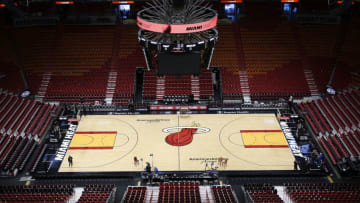 MIAMI, FLORIDA - OCTOBER 23: A general view of American Airlines Arena prior to the game between the Miami Heat and the Memphis Grizzlies on October 23, 2019 in Miami, Florida. NOTE TO USER: User expressly acknowledges and agrees that, by downloading and/or using this photograph, user is consenting to the terms and conditions of the Getty Images License Agreement. (Photo by Michael Reaves/Getty Images)