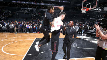Brooklyn Nets Rodions Kurucs. Mandatory Copyright Notice: Copyright 2019 NBAE (Photo by Nathaniel S. Butler/NBAE via Getty Images)