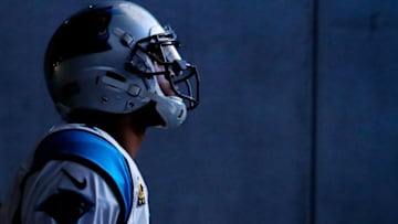 ATLANTA, GA - DECEMBER 31: Cam Newton #1 of the Carolina Panthers runs out on the field prior to the game against the Atlanta Falcons during the first half at Mercedes-Benz Stadium on December 31, 2017 in Atlanta, Georgia. (Photo by Kevin C. Cox/Getty Images)