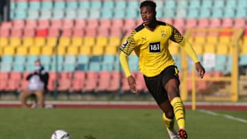 Dan-Axel Zagadou. (Photo by Matthias Kern/Getty Images)