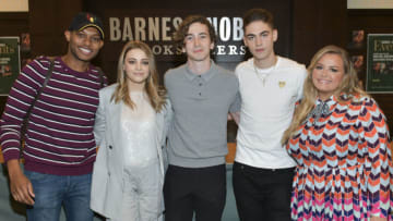 LOS ANGELES, CALIFORNIA - APRIL 13: (L-R) Shane Paul McGhie, Josephine Langford, Dylan Arnold, Hero Fiennes-Tiffin, and Anna Todd signs and discusses her book and movie tie in for "After" at Barnes & Noble at The Grove on April 13, 2019 in Los Angeles, California. (Photo by Rodin Eckenroth/Getty Images)