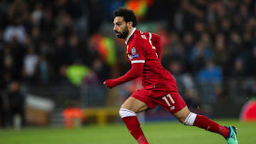 LIVERPOOL, ENGLAND - APRIL 04: Mohamed Salah of Liverpool during the UEFA Champions League Quarter Final first leg match between Liverpool and Manchester City at Anfield on April 4, 2018 in Liverpool, England. (Photo by Robbie Jay Barratt - AMA/Getty Images)