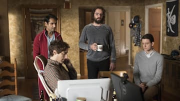 Episode 29 (season 4, episode 1), debut 4/23/17: Kumail Nanjiani, Thomas Middleditch, Martin Starr, Zach Woods.photo: John P. Johnson