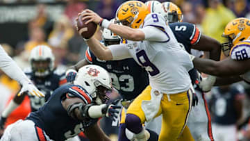 Auburn footballLSU quarterback Joe Burrow (9) scrambles out of the pocket at Tiger Stadium in Baton Rouge, La., on Saturday, Oct. 26, 2019. LSU defeated Auburn 23-20.Jc Auburnlsu 73